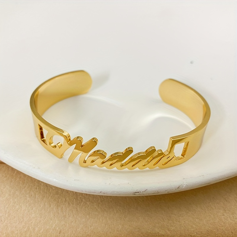 Personalized 18K Gold-Plated Cuban Link Jewelry Set